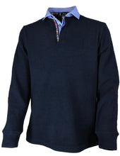 Carica l'immagine nel visualizzatore di Gallery, POLO UOMO COSTA Blu collo Oxford