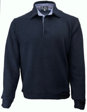 Carica l'immagine nel visualizzatore di Gallery, POLO UOMO COSTA Blu Navy Collo In Tinta Con Fascia