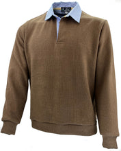 Carica l'immagine nel visualizzatore di Gallery, POLO UOMO COSTA Castagna collo Rigato con fascia