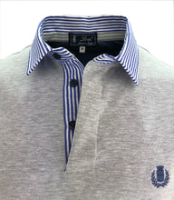Carica l'immagine nel visualizzatore di Gallery, POLO Uomo Cotone Elasticizzato Grigio Melange