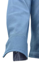 Carica l'immagine nel visualizzatore di Gallery, Maglia Polo Piquet Azzurro collo Camicia Rigato