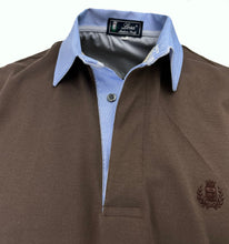 Carica l'immagine nel visualizzatore di Gallery, POLO Uomo Piquet Castagna Collo Oxford