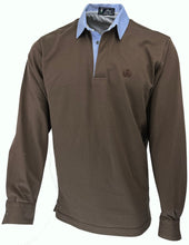 Carica l'immagine nel visualizzatore di Gallery, POLO Uomo Piquet Castagna Collo Oxford