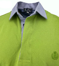 Carica l'immagine nel visualizzatore di Gallery, POLO Uomo Piquet Blu Verde Pistacchio Collo a Righine Bianco Blu