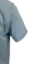 Carica l'immagine nel visualizzatore di Gallery, Piquet Uomo Manica Corta Azzurra Collo In Tinta Button Down