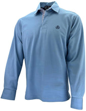 Carica l'immagine nel visualizzatore di Gallery, Maglia Polo Piquet Azzurro collo Camicia In Tinta