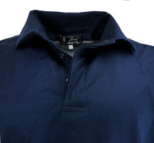 Carica l'immagine nel visualizzatore di Gallery, POLO  Filo di Scozia Blu  Collo In Tinta
