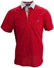 Carica l'immagine nel visualizzatore di Gallery, Piquet Uomo Rosso Collo Quadretti