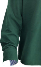 Carica l'immagine nel visualizzatore di Gallery, POLO UOMO Piquet Verde Bottiglia Collo Rigato in tinta