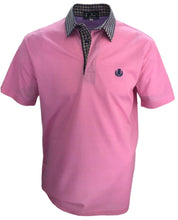 Carica l'immagine nel visualizzatore di Gallery, POLO Piquet Uomo Rosa Collo Quadretti