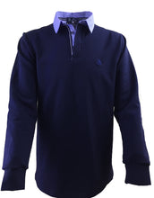 Carica l'immagine nel visualizzatore di Gallery, POLO Felpino Blu Navy