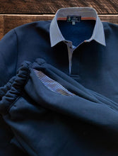 Carica l'immagine nel visualizzatore di Gallery, COMPLETO FELPA COLLO IN CAMICIA E PANTALONE IN FELPA