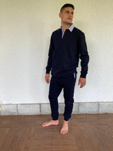 Carica l'immagine nel visualizzatore di Gallery, COMPLETO FELPA COLLO IN CAMICIA E PANTALONE IN FELPA