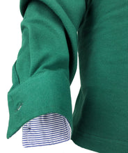 Carica l'immagine nel visualizzatore di Gallery, POLO Piquet Collo Camicia a righe Uomo Verde
