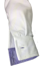 Carica l'immagine nel visualizzatore di Gallery, POLO Piquet Bianca collo a righe bianche e blu