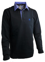 Carica l'immagine nel visualizzatore di Gallery, POLO Cotone Elasticizzato Blu Navy collo bandierine