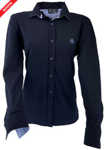 Carica l'immagine nel visualizzatore di Gallery, CAMICIA Donna Manica Lunga Piquet BLU Navy
