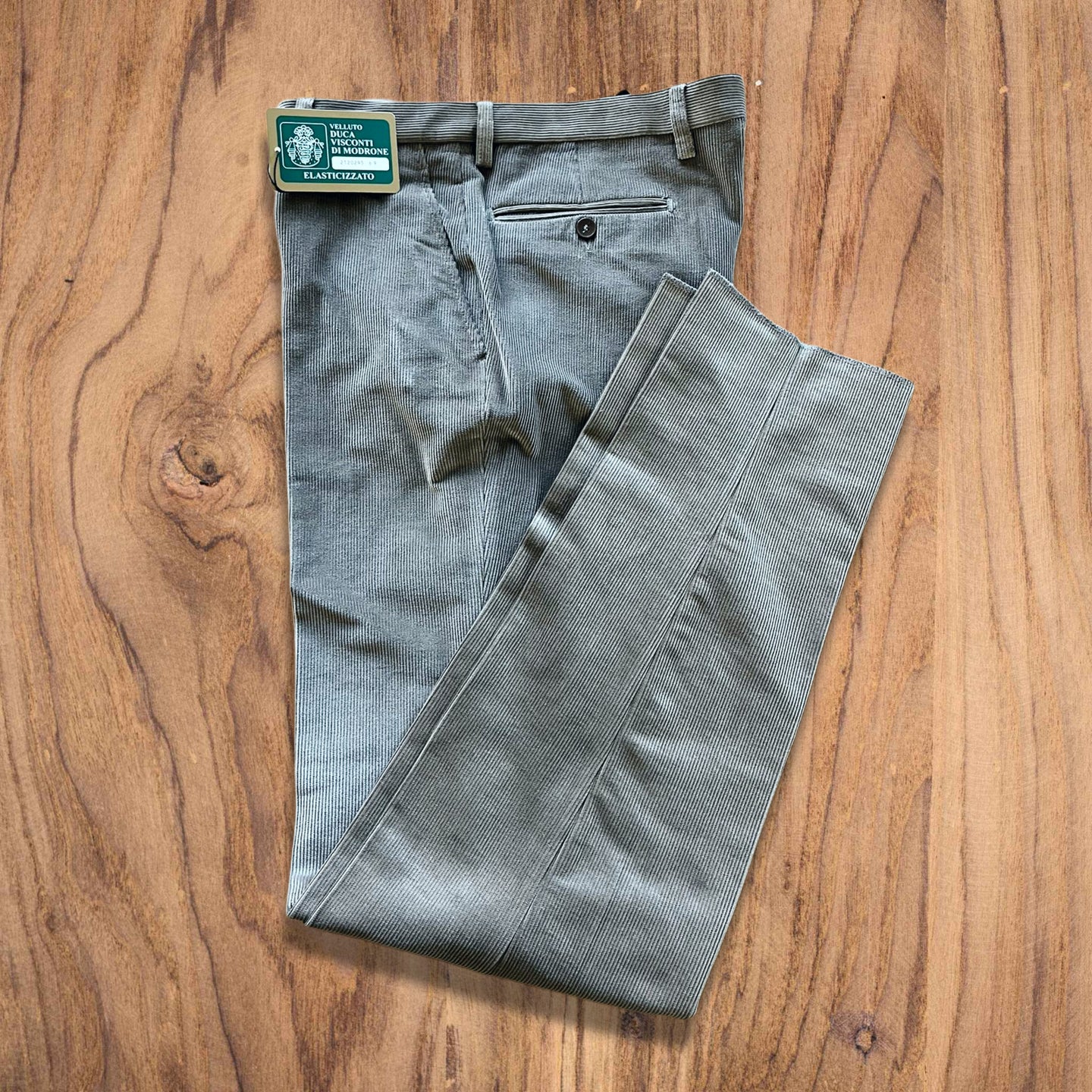 PANTALONE UOMO VELLUTO VISCONTI DI MODRONE colore fango
