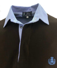 Carica l&#39;immagine nel visualizzatore di Gallery, POLO Piquet collo Camicia  Uomo marrone Castagna
