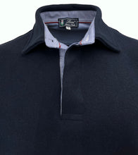 Carica l&#39;immagine nel visualizzatore di Gallery, POLO  UOMO COSTA Blu Navy Collo In Tinta Con Fascia
