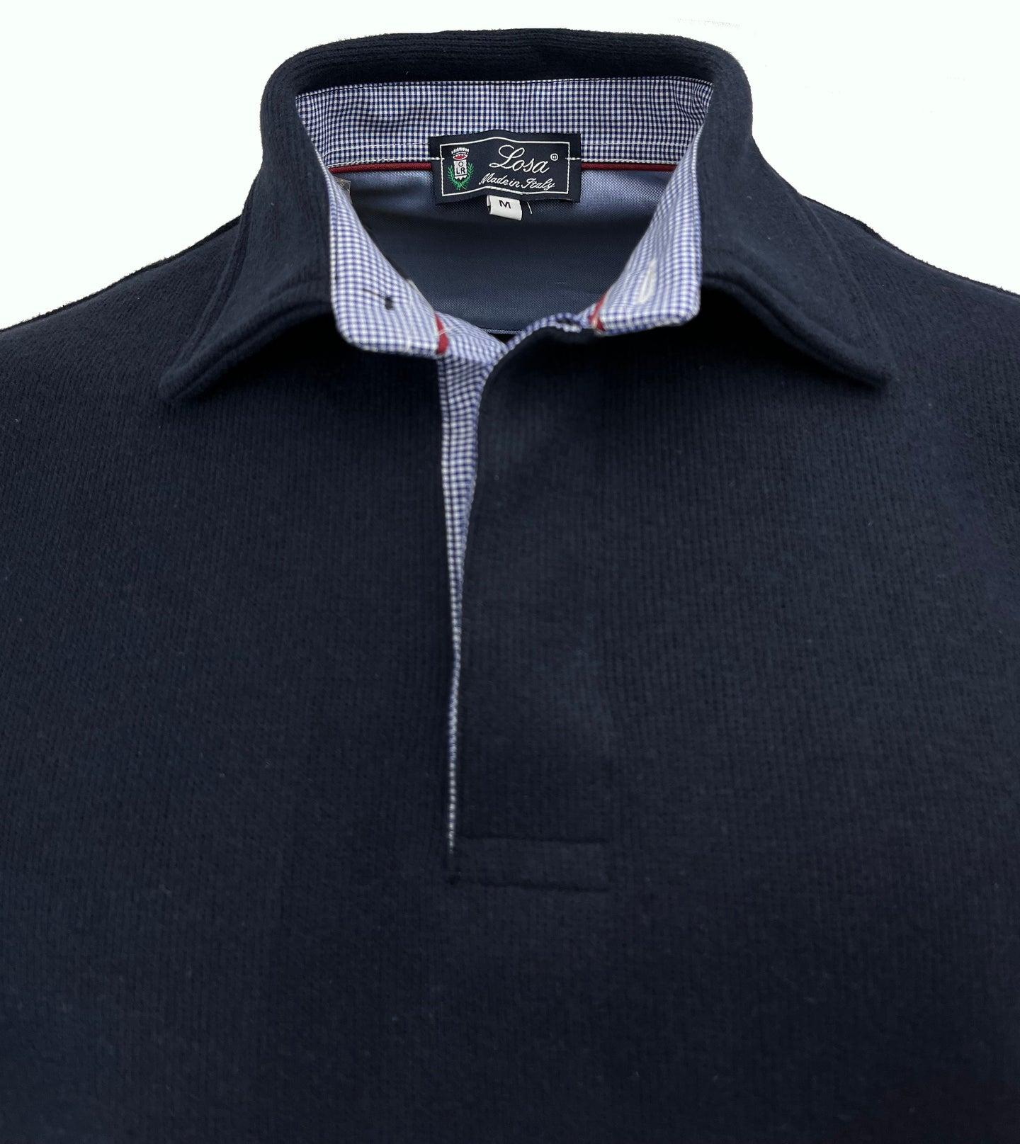 POLO  UOMO COSTA Blu Navy Collo In Tinta Con Fascia