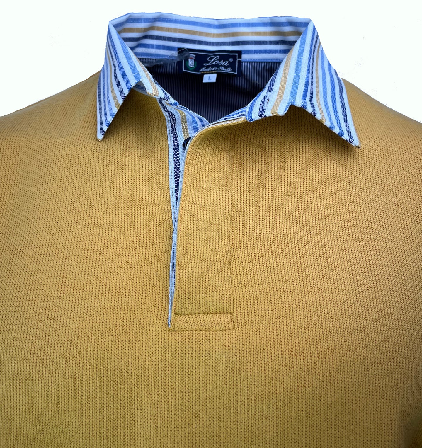 POLO  IN COSTA Senape Righe Multicolore