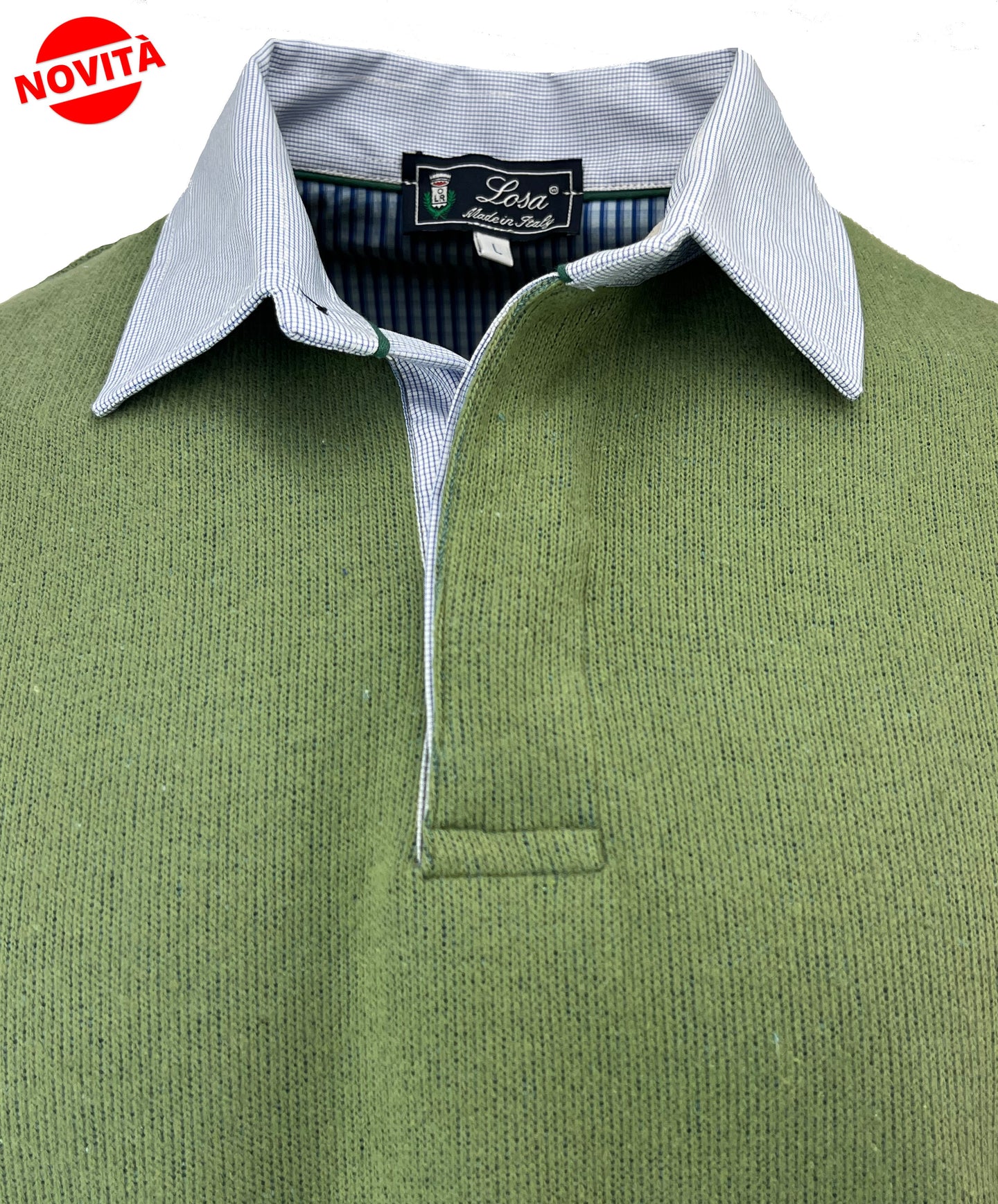 POLO UOMO COSTA Salvia Collo Quadretti