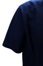 Carica l&#39;immagine nel visualizzatore di Gallery, Piquet Uomo Blu Navy In Tinta Unita Collo Camicia Filo Scozia
