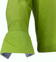 Carica l&#39;immagine nel visualizzatore di Gallery, POLO Uomo Piquet  Blu Verde Brillante Collo a Righe Bianco Blu
