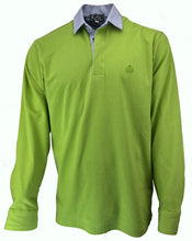 Carica l&#39;immagine nel visualizzatore di Gallery, POLO Uomo Piquet  Blu Verde Brillante Collo a Righine Bianco Blu
