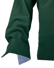 Carica l'immagine nel visualizzatore di Gallery, POLO Uomo Piquet Verdone Collo Rigatino
