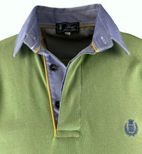 Carica l&#39;immagine nel visualizzatore di Gallery, Polo Piquet Uomo Salvia Collo Oxford
