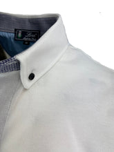 Carica l'immagine nel visualizzatore di Gallery, Piquet  Uomo  Manica Corta Bianca Collo In Tinta Button Down

