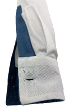 Carica l'immagine nel visualizzatore di Gallery, POLO Donna Manica Lunga Piquet BIANCA Collo jeans
