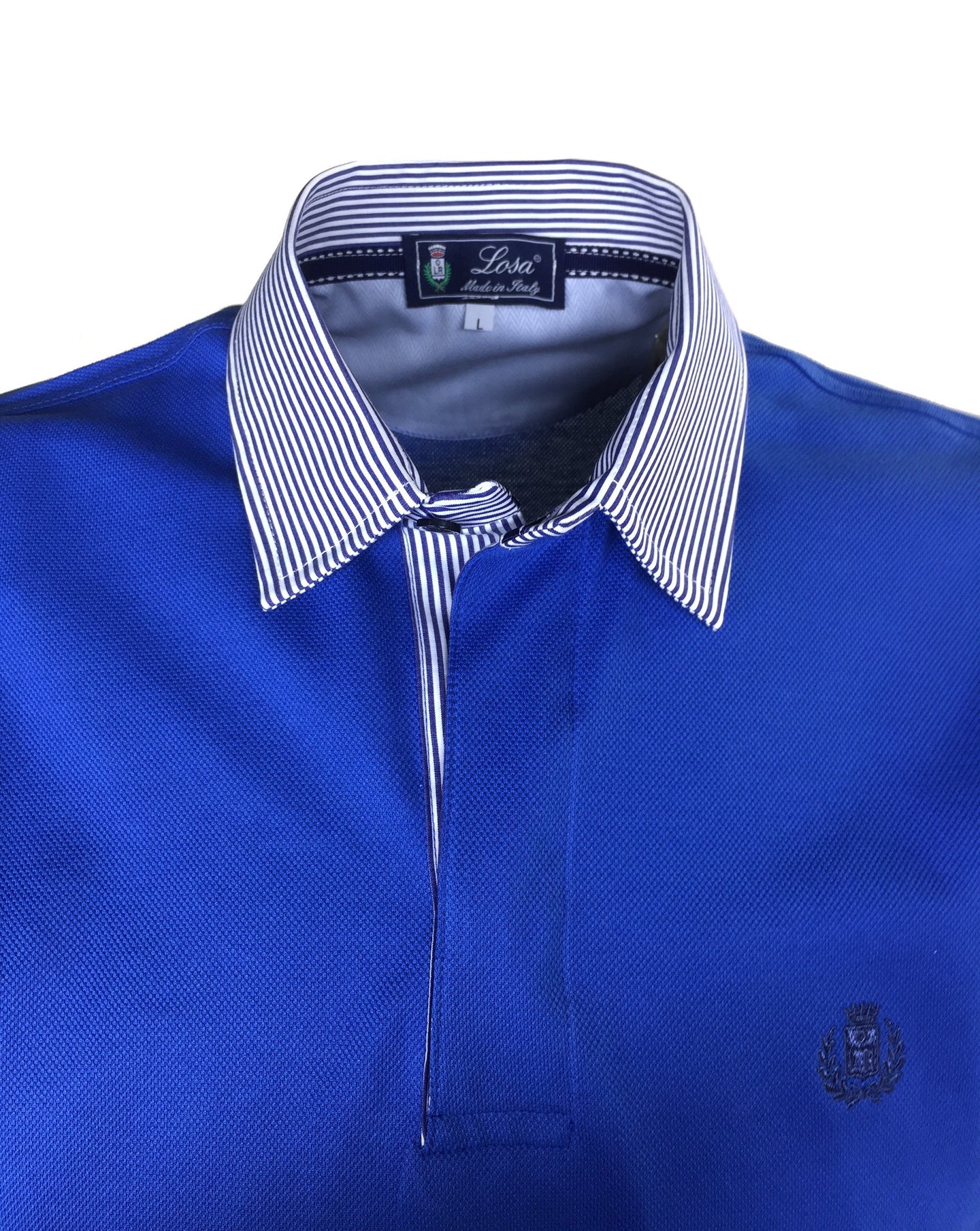 POLO  Piquet Bluette Collo Rigato